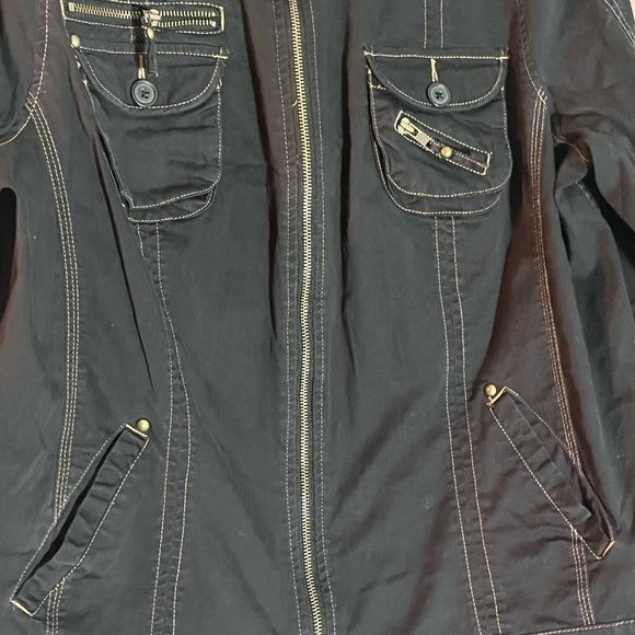 Avenue women’s Y2K plus size denim 90’s layering jacket.  Size 18/20 - Picture 5 of 10